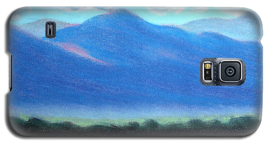 Landscape Galaxy S5 Case featuring the painting Blue Hills by Michael Foltz