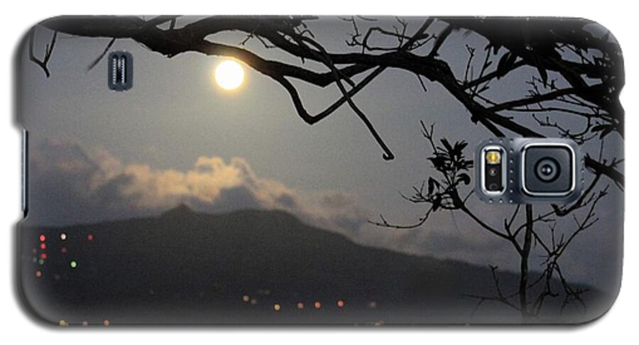 Blue Moon Galaxy S5 Case featuring the photograph Blue Moon Over El Yunque by Alice Terrill