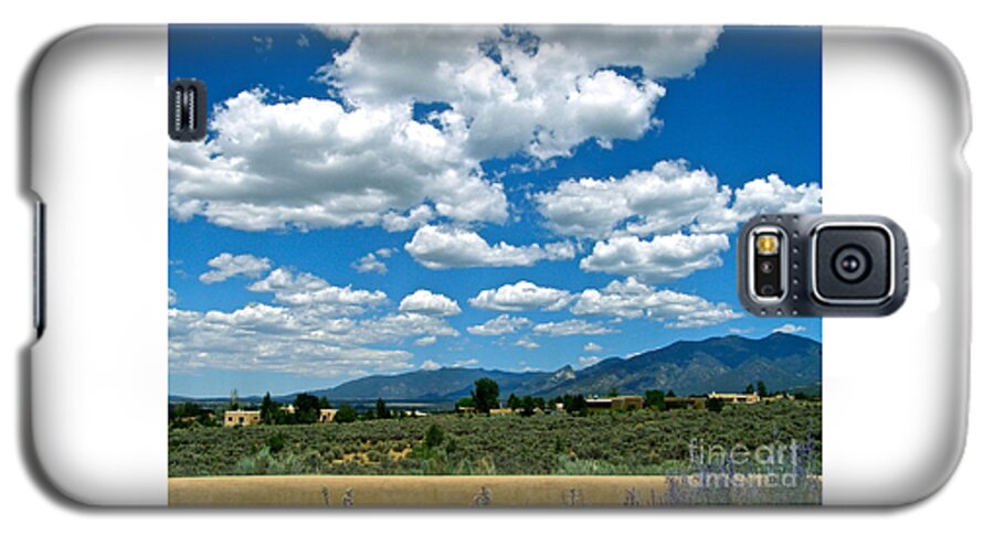 Taos Galaxy S5 Case featuring the photograph Blue Mountain Skies by LeLa Becker