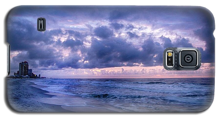 Alabama Galaxy S5 Case featuring the digital art Blue Orange Beach by Michael Thomas