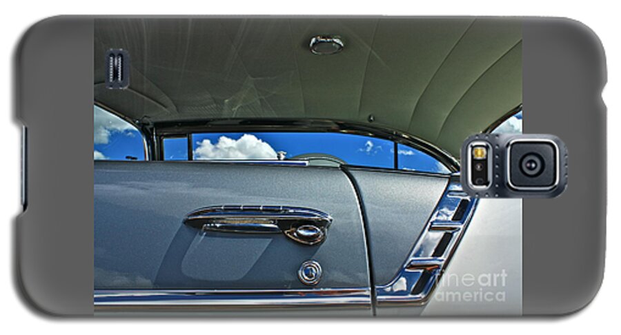 1956 Chevy Belair Galaxy S5 Case featuring the photograph 1956 Chevy Bel Air by Linda Bianic