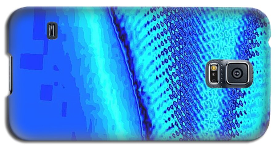 Digitally Galaxy S5 Case featuring the digital art Blue Swatch by Mary Russell