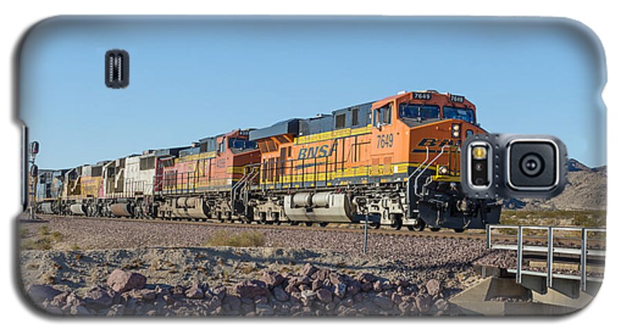 Bnsf Galaxy S5 Case featuring the photograph Bnsf 7649 by Jim Thompson