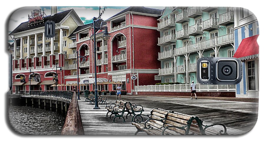 Boardwalk Galaxy S5 Case featuring the photograph Boardwalk Early Morning by Thomas Woolworth