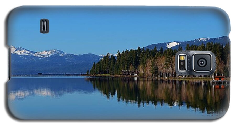 Lake Tahoe Galaxy S5 Case featuring the photograph Boat House Lake Tahoe by Marilyn MacCrakin