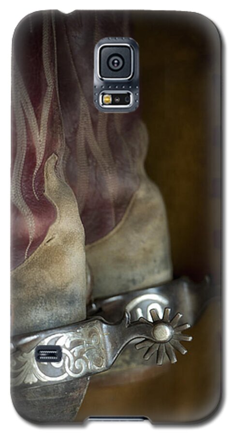 Western Galaxy S5 Case featuring the photograph Boots n' Spurs by Pamela Steege