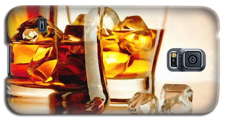 Bourbon Galaxy S5 Case featuring the digital art Bourbon - Large Size Painting by Gabriel T Toro