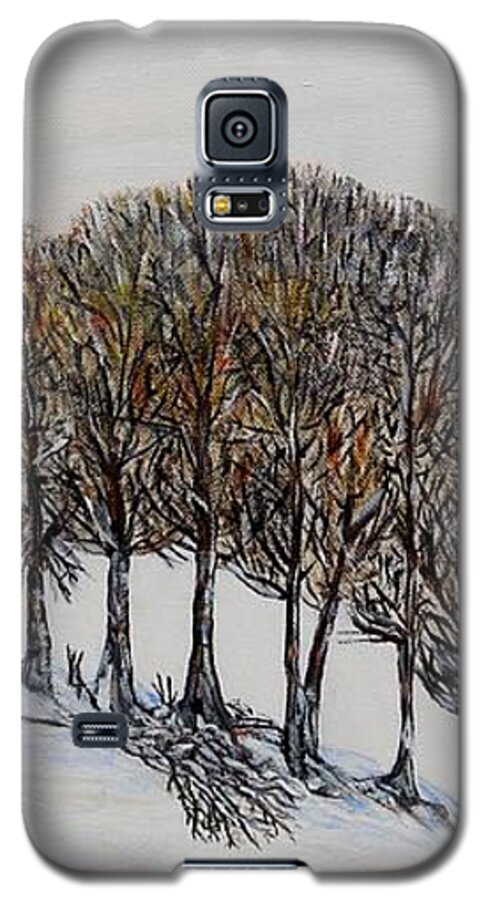 Trees Galaxy S5 Case featuring the painting Branch broken by Marilyn McNish