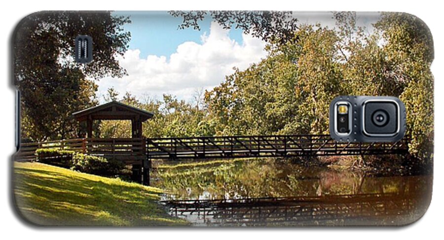 Sawgrass Galaxy S5 Case featuring the photograph Bridge at Sawgrass Park by Ginny Schmidt