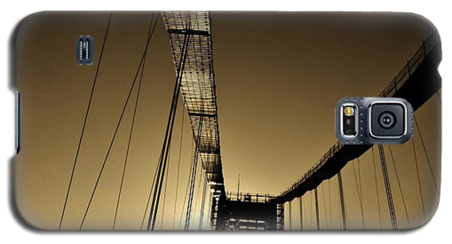 Bridge Galaxy S5 Case featuring the photograph Bridge Work by Bob Geary