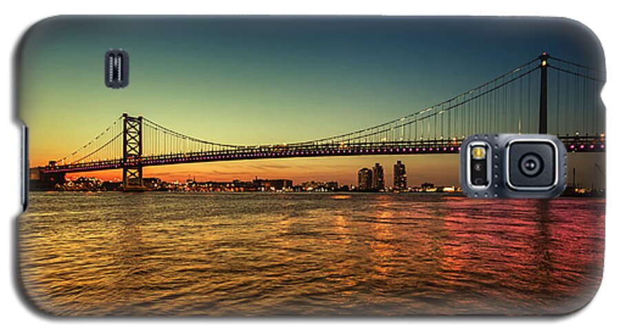 Landscape Galaxy S5 Case featuring the photograph Bridged Glow by Rob Dietrich