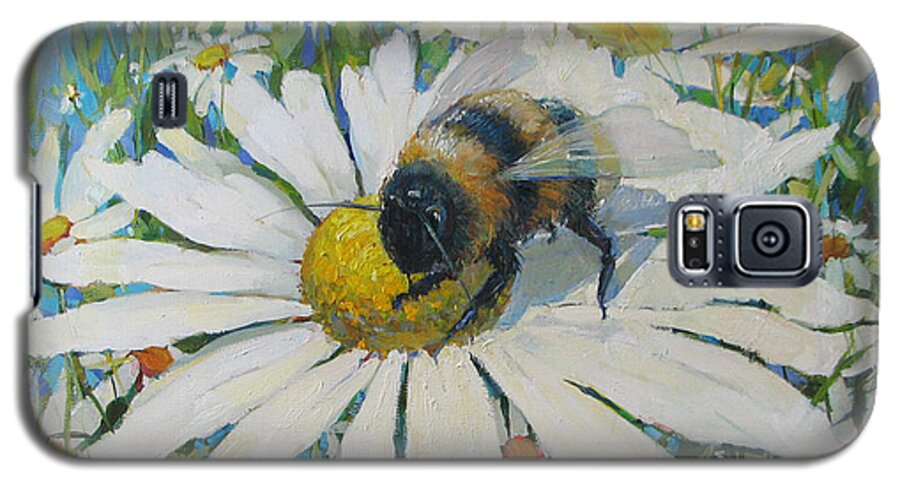 Painting Galaxy S5 Case featuring the painting Bumblebee by Juliya Zhukova