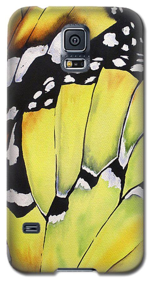 Painting Galaxy S5 Case featuring the painting Butterfly Wing by Glenyse Henschel