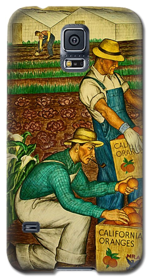 Coit Tower Galaxy S5 Case featuring the photograph California Farmers by Joseph Coulombe