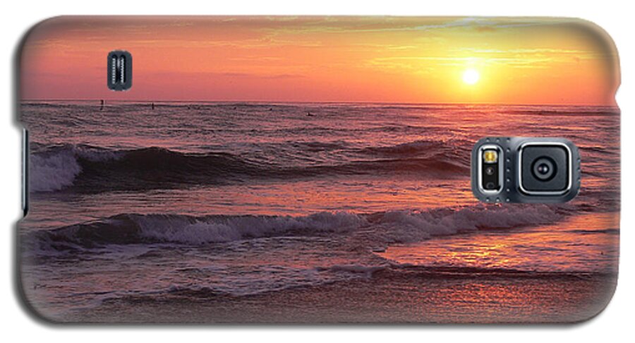 Golden California Sunset Galaxy S5 Case featuring the photograph California Ocean Sunset by Scott Cameron