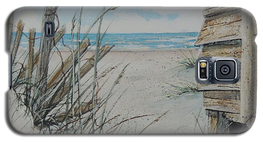 Watercolor Galaxy S5 Case featuring the painting Calling Me SOLD by Sandy Brindle