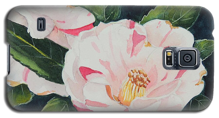 Watercolor Galaxy S5 Case featuring the painting Camellia ...SOLD by Sandy Brindle