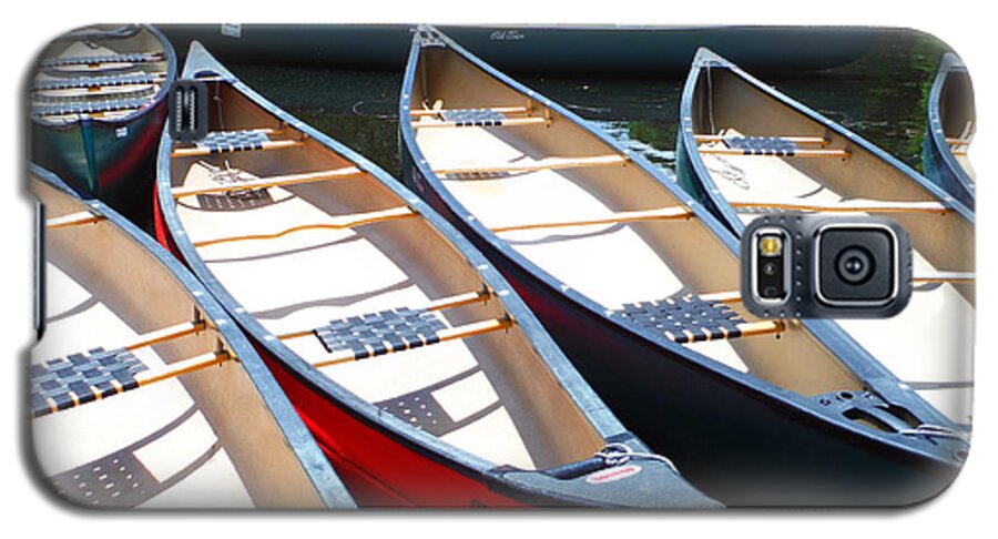Canoes And Kayaks On The Charles River Galaxy S5 Case featuring the photograph Canoes And Kayaks On The Charles River by Paddy Shaffer