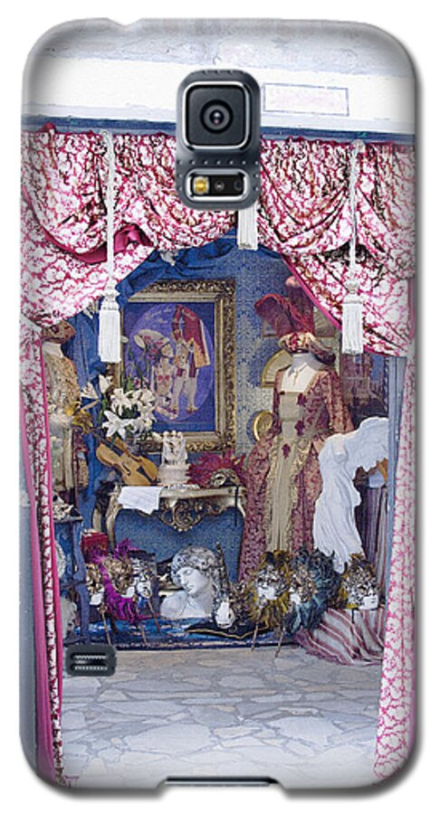Carnevale Shop In Venice Italy Galaxy S5 Case featuring the digital art Carnevale Shop in Venice Italy by Victoria Harrington