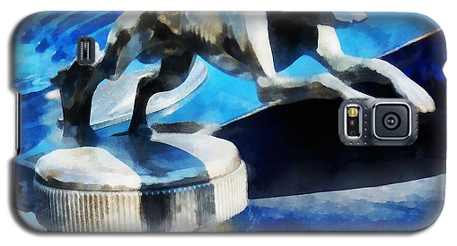 Car Galaxy S5 Case featuring the photograph Cars - Lincoln Greyhound Hood Ornament by Susan Savad