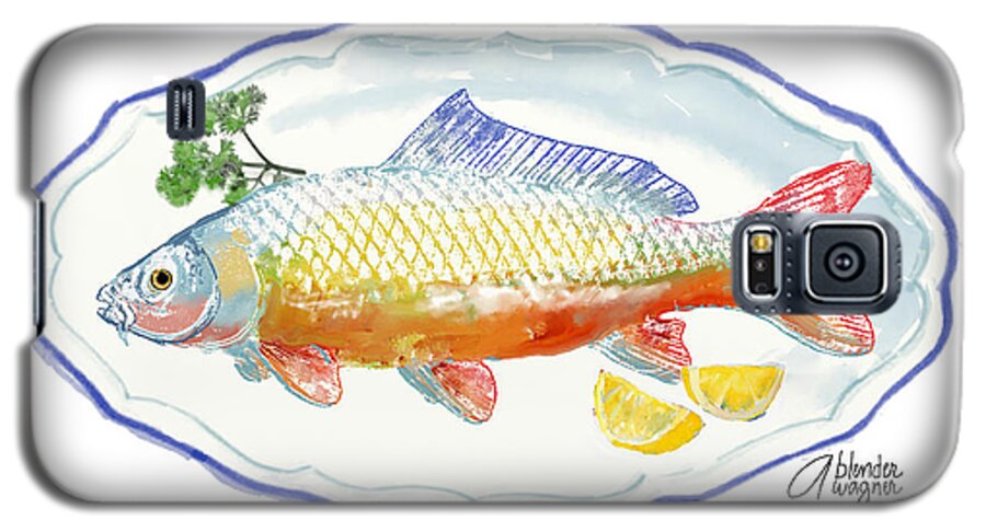 Fish Galaxy S5 Case featuring the digital art Catch Of The Day by Arline Wagner