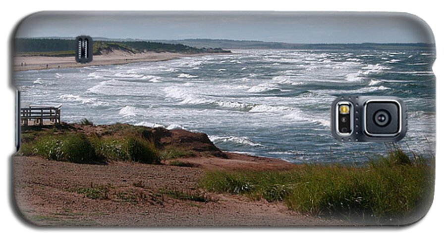 Cavendish P.e.i. Galaxy S5 Case featuring the photograph Cavendish Prince Edward Island Seascape by Joyce Gebauer