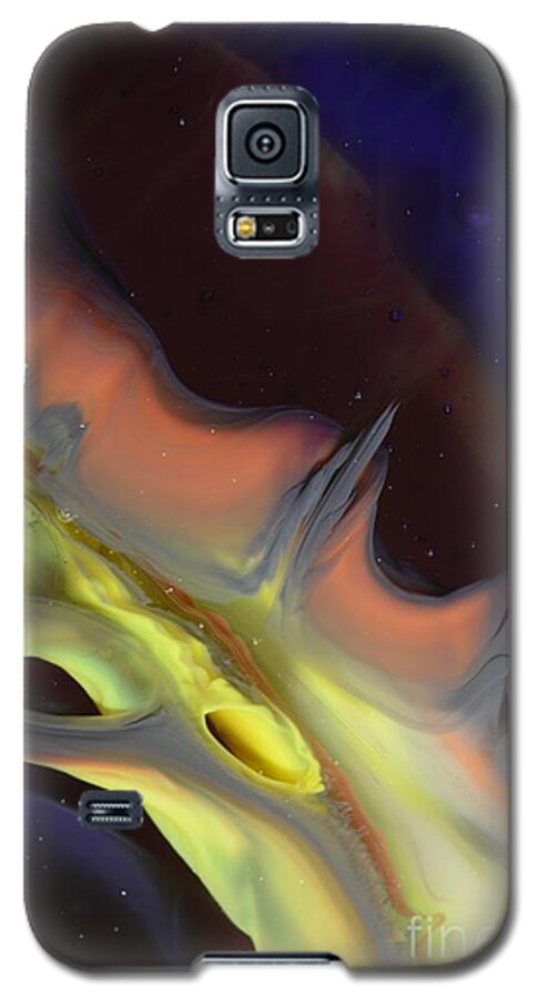 Abstract Galaxy S5 Case featuring the photograph Celestial 3 by Kimberly Lyon