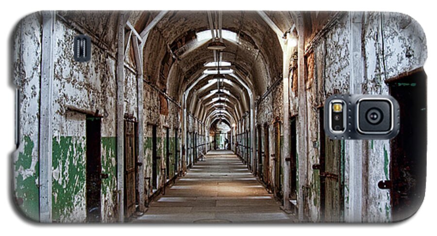 Eastern State Penitentiary Galaxy S5 Case featuring the photograph Cell Block One by Michael Dorn