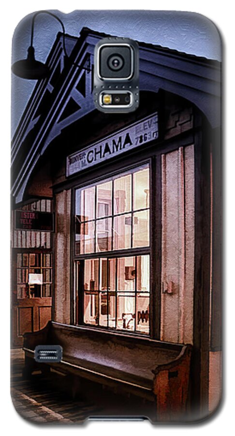 Chama Train Station Galaxy S5 Case featuring the photograph Chama Train Station by Priscilla Burgers