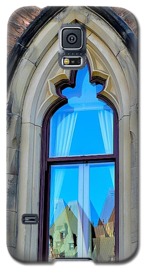 Architecture Galaxy S5 Case featuring the photograph Chateau Laurier - Parlaiment Window - Reflection # 5 by Jeremy Hall
