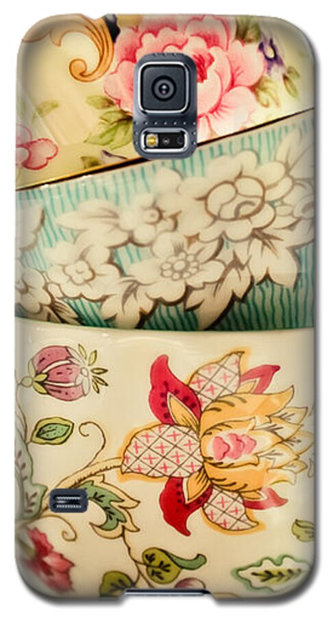 Tea Cups Galaxy S5 Case featuring the photograph China Cups by Colleen Kammerer