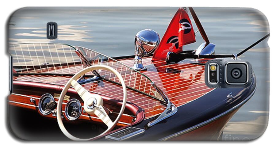 Boat Galaxy S5 Case featuring the photograph Chris Craft Deluxe Runabout by Neil Zimmerman