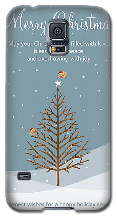 Christian Galaxy S5 Case featuring the digital art Merry Christmas by Kathryn McBride