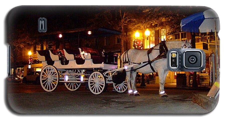 Christmas Galaxy S5 Case featuring the photograph Christmas Carriage by Bob Sample