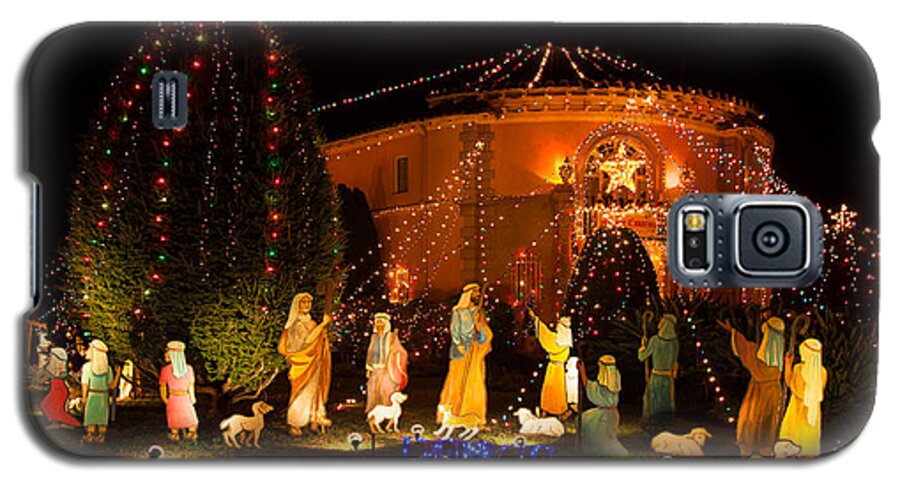 Christmas Nativity Galaxy S5 Case featuring the photograph Christmas Nativity Scene by Ram Vasudev