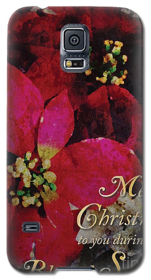 Christmas Galaxy S5 Case featuring the photograph Christmas Poinsettia by Cheryl McClure