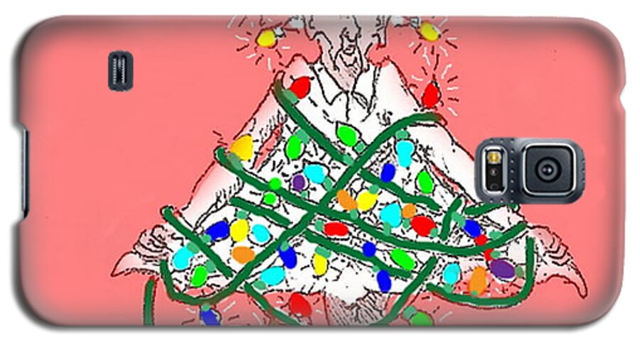 Christmas Galaxy S5 Case featuring the digital art Christmas Spirit by R Allen Swezey