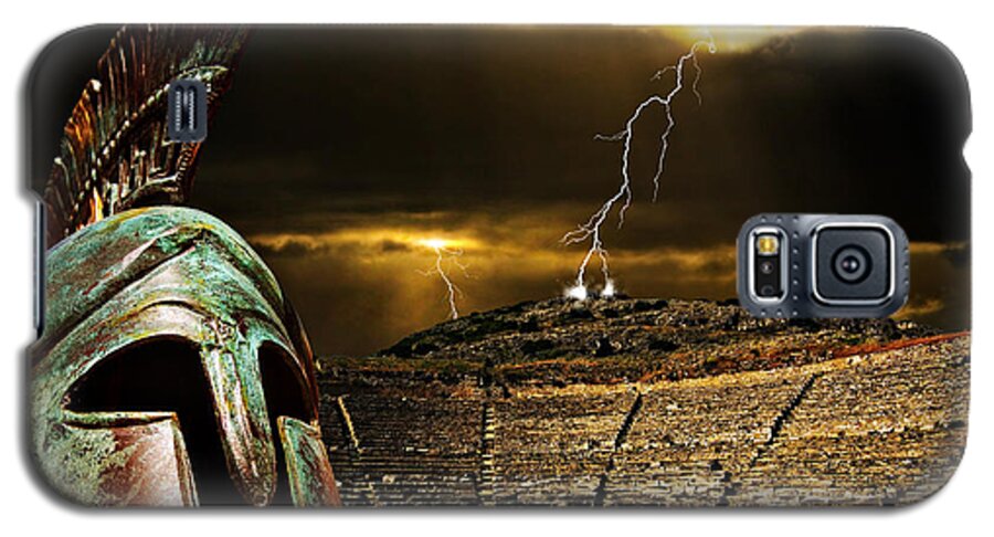 Greece Galaxy S5 Case featuring the photograph Clash Of The Titans by Meirion Matthias