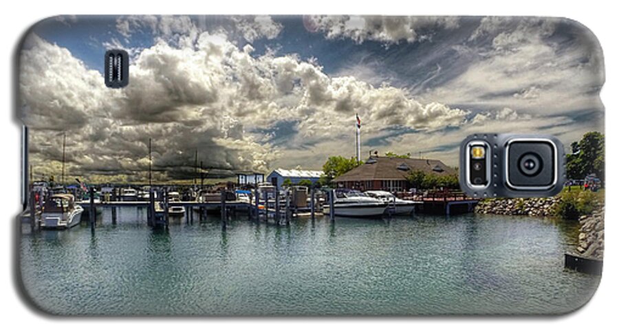 Marina Galaxy S5 Case featuring the photograph Clouds over the Marina by Jackson Pearson