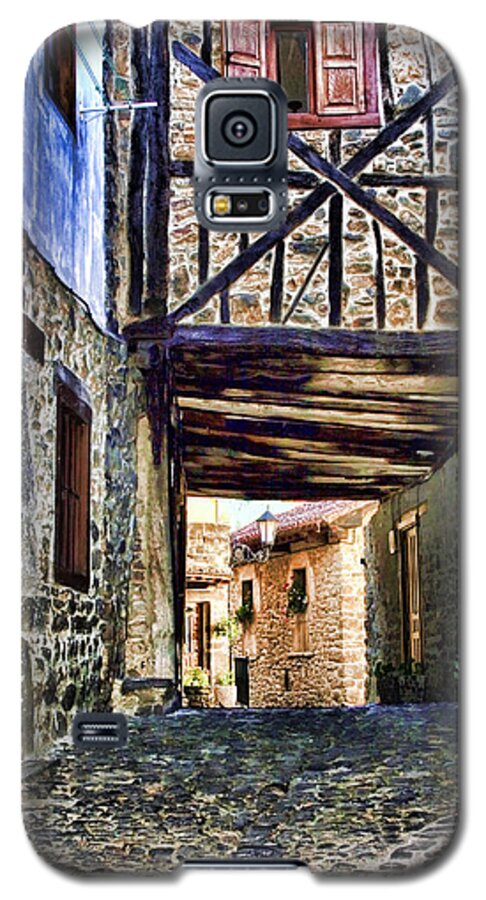 Potes Galaxy S5 Case featuring the photograph Cobble Streets of Potes Spain By Diana Sainz by Diana Raquel Sainz
