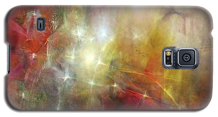 Abstract Galaxy S5 Case featuring the painting Colorado by Annette Schmucker