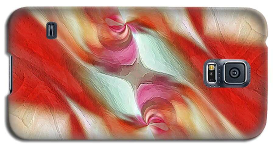 Red Galaxy S5 Case featuring the digital art Comfort by Margie Chapman