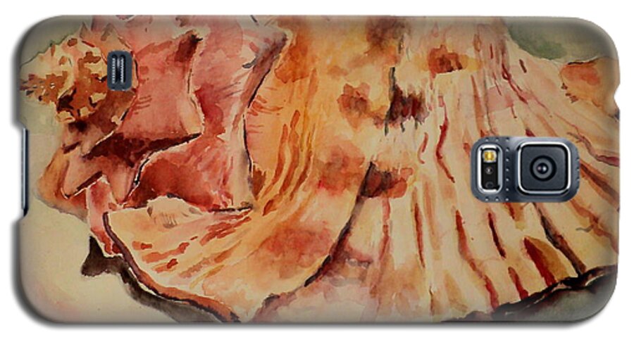 Conch Galaxy S5 Case featuring the painting Conch Contours by Jeffrey S Perrine