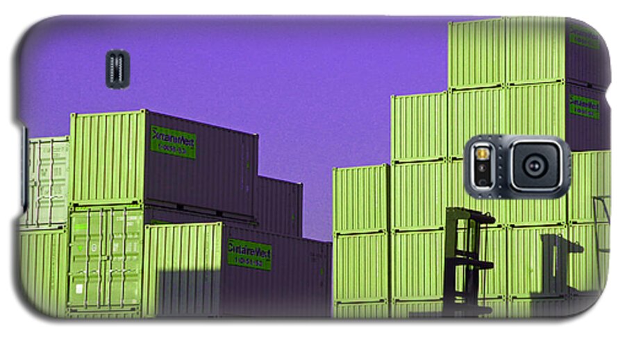 Shipping Container Galaxy S5 Case featuring the photograph Containers 18 by Laurie Tsemak