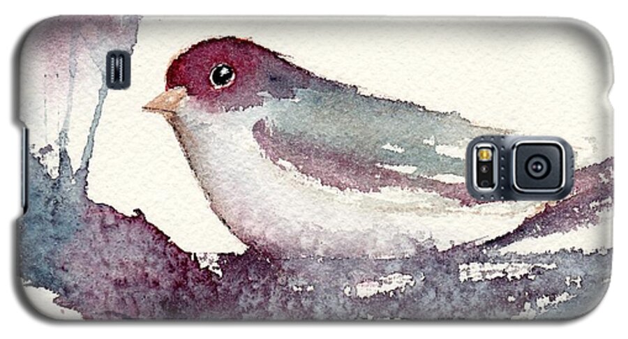 Birds Galaxy S5 Case featuring the painting Contented by Anne Duke