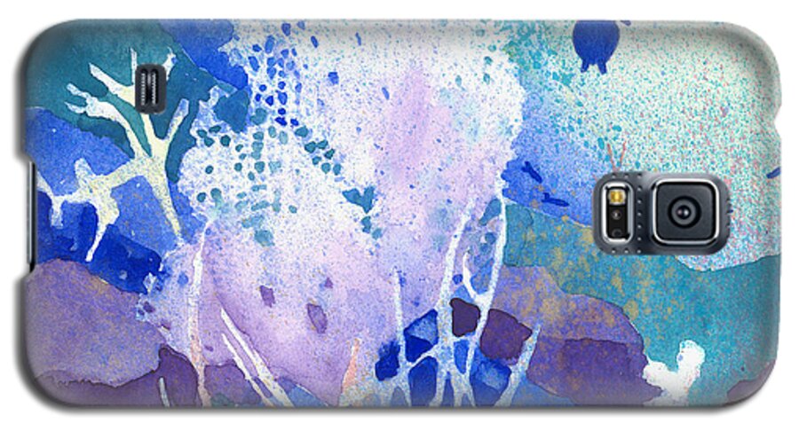 Coral Reefs Galaxy S5 Case featuring the painting Coral Reef Dreams 5 by Pauline Walsh Jacobson