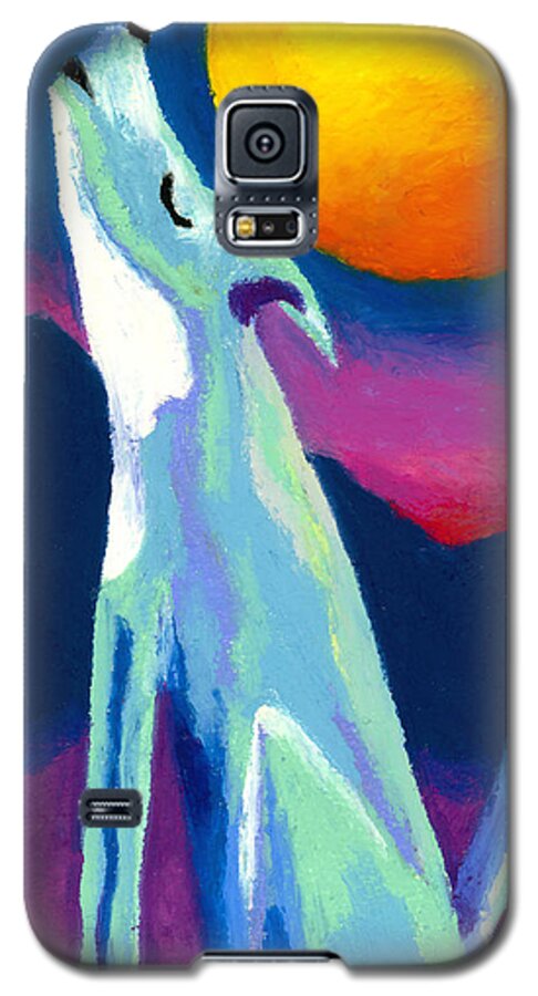 Coyote Galaxy S5 Case featuring the painting Coyote Azul by Stephen Anderson