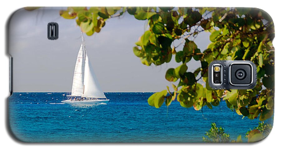 Cozumel Galaxy S5 Case featuring the photograph Cozumel Sailboat by Mitchell R Grosky