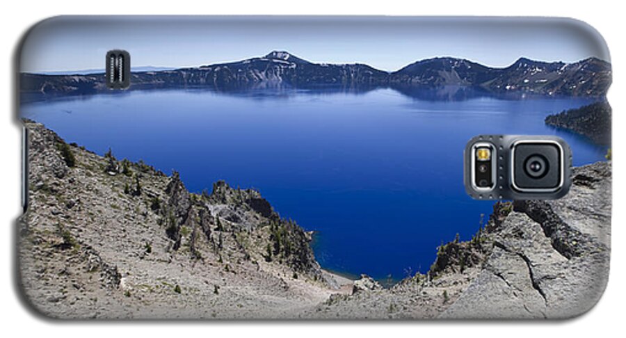 Volcano Galaxy S5 Case featuring the photograph Crater lake by David Millenheft