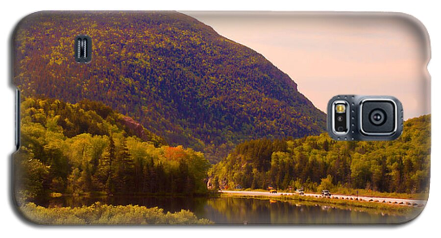 New England Galaxy S5 Case featuring the photograph Crawford Notch Homage to Thomas Cole by Nancy De Flon